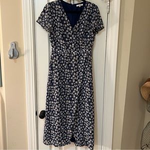 Madewell blue floral dress